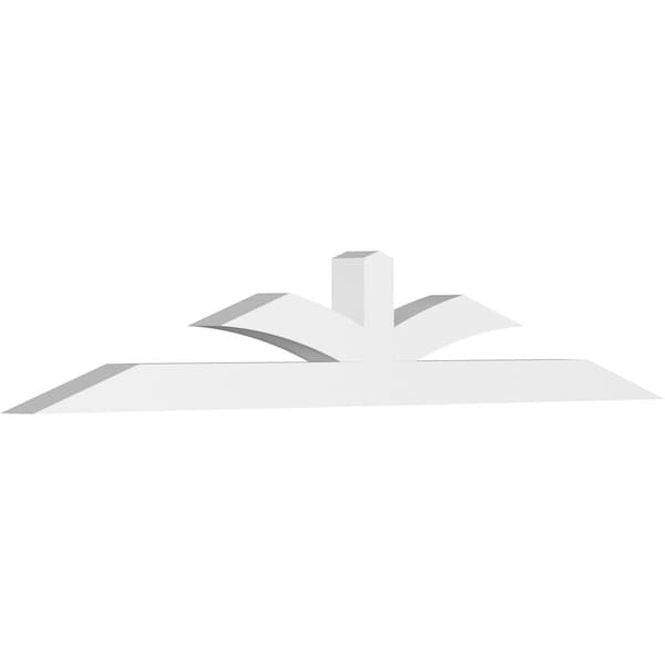 Ekena Millwork Richland Architectural Grade PVC Gable Bracket, 84"W x 14"H x 4"D x 4"F, 4/12 Pitch GBP084X14X0404RIC00 - main